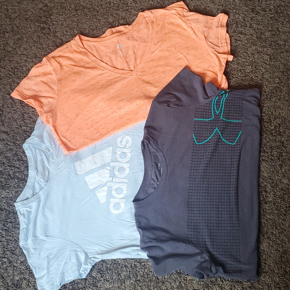 3 Women's athletic brand shirts